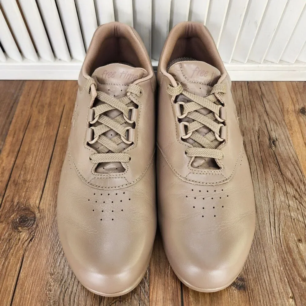 SAS Free Time Womens Size 10 M Mocha Leather Tripad Comfort Walking Shoes USA